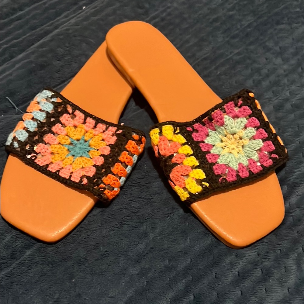 Colorful Crochet Women's Sandals